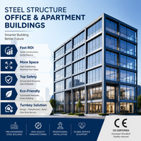 Venta Directa de Fábrica, Edificio Prefabricado de Acero para Uso de Oficina, Certificado ISO9001, Diseño CAD 3D, Construcción Comercial