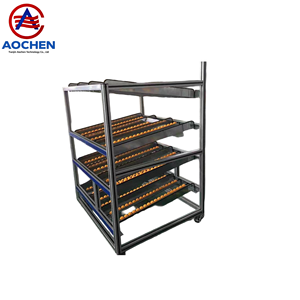 AOCHEN 유연한 복합 파이프 흐름 선반 | 편리한 액세스 스토리지 랙 | 상업용 창고 쌓을 수있는 랙 시스템 - Product Image 6