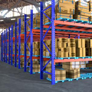 Heavy Duty Pallet Racks <b>Blue</b> 1200mm x 1000mm Cold Rolled Steel Warehouse Storage Rack Multi <b>Layer</b> Thickened - Product Image 1