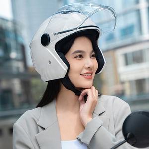 Four Seasons E-Bike <span class=keywords><strong>Casco</strong></span> <span class=keywords><strong>Lentes</strong></span> dobles Racing Open Face <span class=keywords><strong>Casco</strong></span> <span class=keywords><strong>de</strong></span> motocicleta - Product Image 2