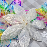 Dekorasi Natal Eropa Warna-warni Berlapis Emas DIY Garland Pohon Buatan Plastik Seperti Asli Ramah Lingkungan Injeksi