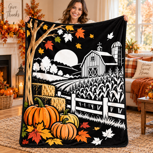 Factory Thanksgiving Gift Color Fleece <b>Sherpa</b> Kid Children Washable Oversized Washable DIY Coloring Throw <b>Blanket</b> With Markers - Product Image 3