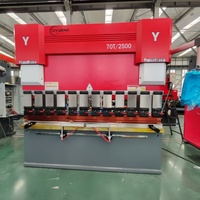 Máquina Económica para Doblar Chapas Metálicas de 70 Toneladas, Mesa de Trabajo de 2500 mm, Controlador CNC E310P, Fácil Operación para Trabajadores Principiantes