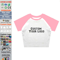 T-shirt court décontracté pour femme, col rond, manches courtes, imprimé rétro, respirant, en Spandex/Coton, 200G, vente en gros, best-seller