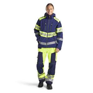 BLAKLADER - 156725173389C54 Pantalones artesanos Softshell Hi-Vis Amarillo/Azul marino-EAN 7330509405543 ROPA DE TRABAJO DE 2017 - Product Image 3