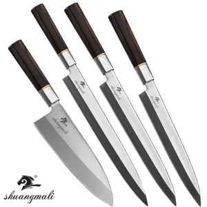 Yüksek karbonlu 5CR15 paslanmaz çelik japon Yanagiba mutfak şef suşi bıçak