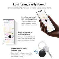 Paquete de 4 Localizadores Inteligentes Android Antipérdida con Fundas de Silicona y Cordones para Llaves, Cartera, Bolso, Equipaje