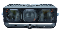 Projecteur de calandre extérieur LED à triple lentille laser 5 pouces, 3 couleurs (Jaune/Combo/Blanc) pour voiture, moto, camion