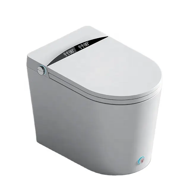 Toilet Automatic Flip Foam Shield With Tank Intelligent Toilet 1 Piece WC