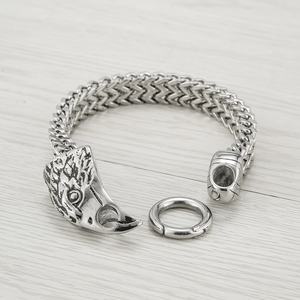Nouveau design 2024 – Bracelets chaîne et maillons en acier inoxydable personnalisés, motif aigle, vente en gros - Product Image 2