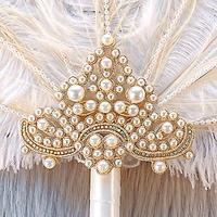 Éventail pliant élégant et stylé en plumes de dinde, fait main, blanc, 50x40cm, pour mariage, cadeau de fête nuptiale, décoration, artisanat, femme