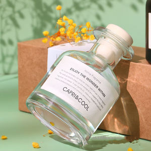 Bouteilles de diffuseur en verre faciles à utiliser Bouteille de diffuseur givrée de 50ml Bouteille de diffuseur blanche - Product Image 3