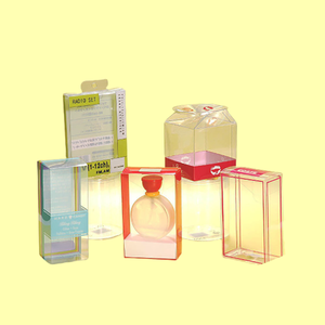 High Quality clear PVC and PET plastic packing gift box