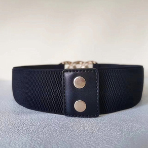 Thắt lưng nữ bản rộng chất liệu thun co giãn, kiểu corset, khóa cài kim loại mạ vàng, giá sỉ rẻ - Product Image 4