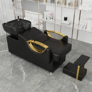 Zxm High Quality Barber Shop Special Shampoo Bed Ceramic Basin Hair <b>Salon</b> Shampoo Recliner - Product Image 6
