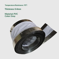 Connecteur carré flexible en PVC ignifuge et résistant aux flammes, noir, pour unité de ventilo-convecteur de climatiseur, conduit d'air conditionné personnalisé