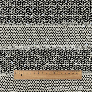 <strong>2026</strong> New Spring and Summer Mesh Sequin Embroidered PE <strong>Material</strong> Fine Pattern Women's Lace Fabric Fashion Wedding Dress Fabric - Product Image 2