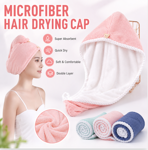 Serviette de séchage pour <span class=keywords><strong>cheveux</strong></span> en <span class=keywords><strong>microfibre</strong></span>, bonnet absorbant à séchage rapide, serviette de bain super absorbante pour femmes - Product Image 1