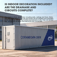 Conteneur de centre de données modulaire préfabriqué 20FT 40FT Solution informatique tout-en-un personnalisée UPS Refroidissement de précision Stock Galvanisé
