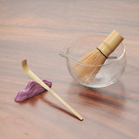 Service à thé en verre Japandi moderne avec outil à matcha en forme de marteau, bec verseur portable résistant à la chaleur pour un usage domestique, marque Hls