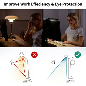 Barre lumineuse intelligente MIQ pour moniteur, alimentée par USB, lampe LED à intensité variable pour écran d'ordinateur <span class=keywords><strong>portable</strong></span> et <span class=keywords><strong>de</strong></span> lecture électronique - Product Image 6