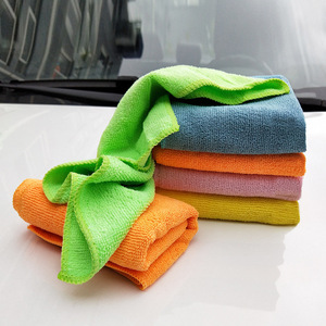 Serviette de nettoyage pour voiture en microfibre, carrée, séchage rapide, utilisation en cuisine, orange - Product Image 3