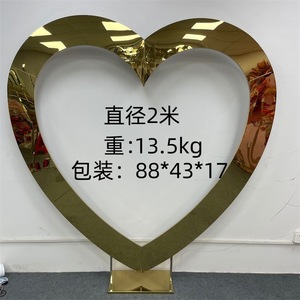 Großhandel Edelstahl 3D Quadratische Säulen - Outdoor Hochzeitsbühnen-Layout Hintergrundrahmen & Bogen-Requisiten - Product Image 5