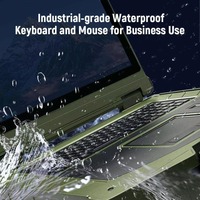 Laptop Professionale da 17,3 Pollici con Protezione IP65, SSD da 512GB, Notebook Portatile Robusto a Grande Capacità con 2 Schermi