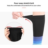 Manchons de compression pour mollets WRELS, respirants, confortables, professionnels, pour la protection et le soulagement de la fatigue des mollets