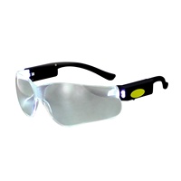 Lunettes de travail SG1001-LED résistantes aux chocs Lunettes de protection latérales Lunettes de sécurité avec lumière LED