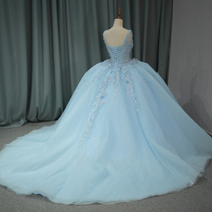 ชุดเดรสวันเกิดอายุ 16 ปีแบบมีประกายวิบวับ แต่งลูกปัดหวานๆ รุ่น DY1273 - Product Image 4