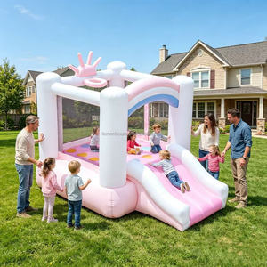 Château gonflable commercial de petite taille en PVC de haute qualité, personnalisé pour le divertissement des enfants et la location commerciale - Product Image 2