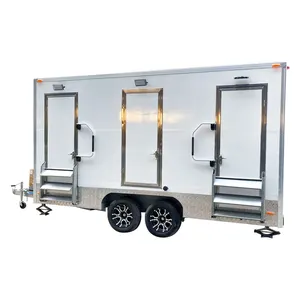 直销便携式浴室卫生间拖车，带户外便携式拖车