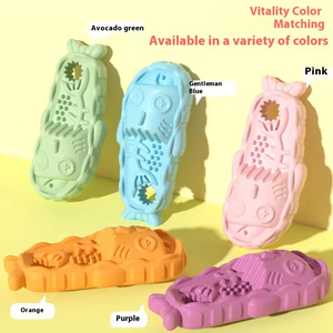 TRP Eco-Friendly <strong>Dog</strong> Chew <strong>Toy</strong> Slipper Shaped Resistant Biting Teething <strong>Toy</strong> for Puppies Dental Care and Play - Product Image 5