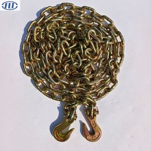 G70 5/16 "ו 3/8" קרוון שרשרת 20ft מגולוון עם clevis לתפוס וו בשני הקצוות - Product Image 1