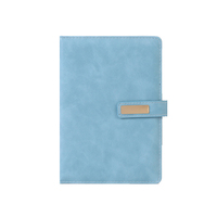 Carnet A5 en cuir PU avec bouton-pression PQ, fournitures de bureau, esthétique vintage, personnalisable, motif promotionnel, qualité supérieure