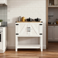 Table console moderne en bois blanc avec 2 casiers - Rangement multifonctionnel Facile à nettoyer Meubles de salon pour la maison et l'hôtel