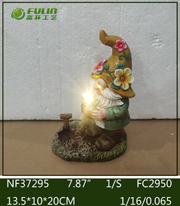 Figura de Gnomo de <span class=keywords><strong>Jardín</strong></span> Divertida Pintada a Mano de 10.2 Pulgadas, Impermeable, y Estatua de Hongo de Resina, Artesanía Decorativa, Bienvenido a su <span class=keywords><strong>Jardín</strong></span> - Product Image 5