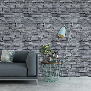 Udk Grey Baksteen Behang Steen Zelfklevend Behang Verwijderbaar 3d Leisteen Steen Baksteen Effect Schil En Stok Decoratief Behang