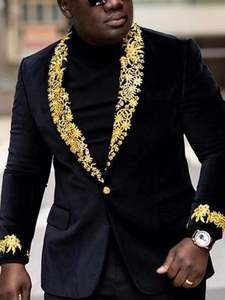 <span class=keywords><strong>S</strong></span>-4XL <span class=keywords><strong>Blazer</strong></span> stampato digitale abito Casual da uomo a maniche lunghe stile Business - Product Image 6