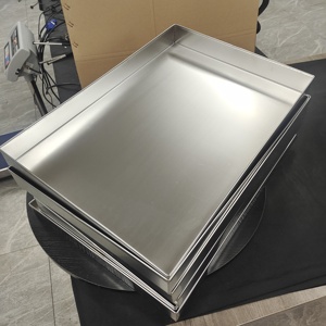 Plateau perforé et à surface plane / Plateau en acier inoxydable et alliage d'aluminium pour four et séchage, résistant à la chaleur - Product Image 6
