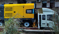 Nouveau compresseur d'air diesel haute pression Atlas Copco X1300 Stage III monté sur châssis 35,4 m3/min 30 bars pour l'industrie pétrolière et gazière