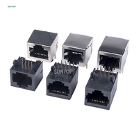 Conector de red de 11 R45 45 ememale onnector etwork Art 10p10c rj50 10p10c SMT RJ45 SMT, conector de red RJ45