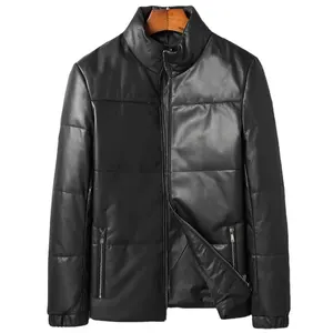 Pudi MT106 New Fashion Men Real SheepSkin Coat Jacket Genuine Sheep Leather Jackets Winter Warm Coats Outwear