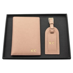 Porte-passeport en cuir PU pour femme, porte-bagage personnalisé à la mode, portefeuille de voyage personnalisé, ensembles cadeaux pour femmes - Product Image 4