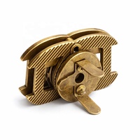 Fermoir de sac à main torsadé en bronze antique 37,5 mm en alliage de zinc écologique pour sacs de luxe et sacs DIY