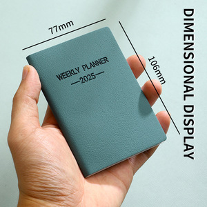 Custom Printing Emboss Logo Cute Paper Hardcover Journal Thin Portable Pocket Plan Notebook - Product Image 5