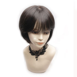 Perruque courte en cheveux humains à 100% 7 pouces à clipser Légère Confortable Couleurs naturelles Convient à la chimiothérapie Par WIGTS Livraison rapide - Product Image 3