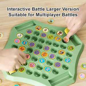 Jeu de société personnalisé pour enfants : Puzzle Fruits et Animaux, Échecs inversés, Jeu de société multijoueur, Trouver les paires, Élimination, Jeu de société parent-enfant - Product Image 2