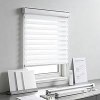 Ensemble de cantonnières occultantes intelligentes double couche en nid d'abeille, taille personnalisée, 100% polyester, pour fenêtres modernes en baie, en arc ou hybrides, pour salon